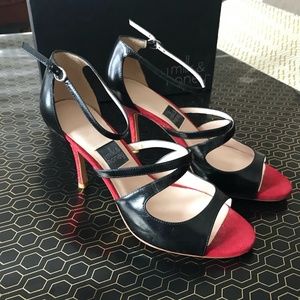 NIB Milk & Honey Luxe Open Toe Heels Size 37.5